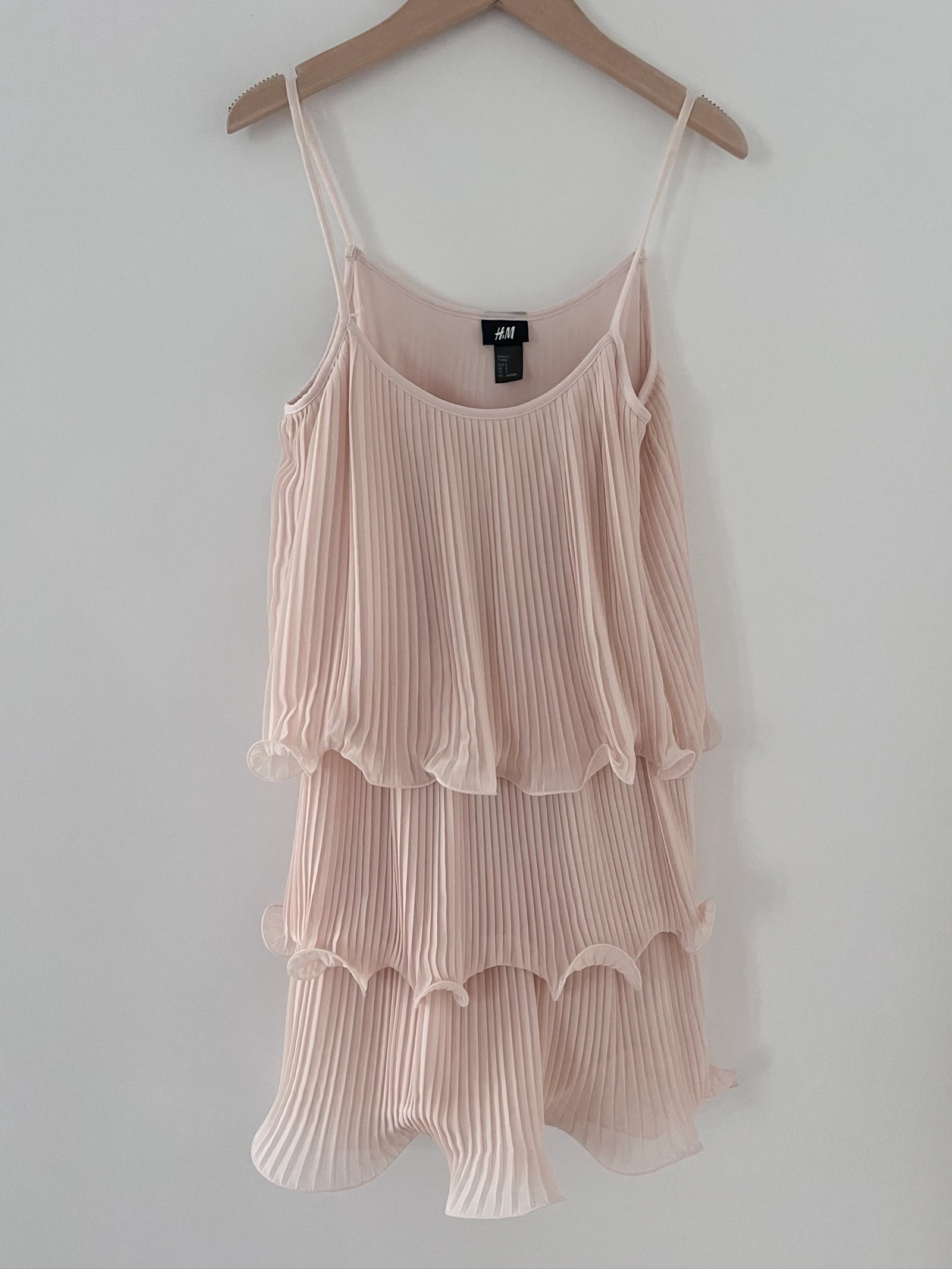 Robe plissée volants H&M